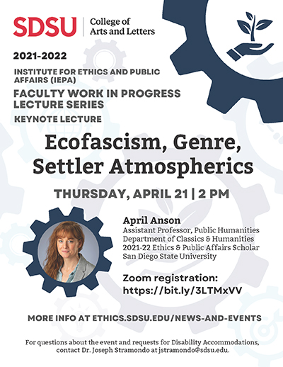 Ecofascism, Genre, Settler Atmospherics